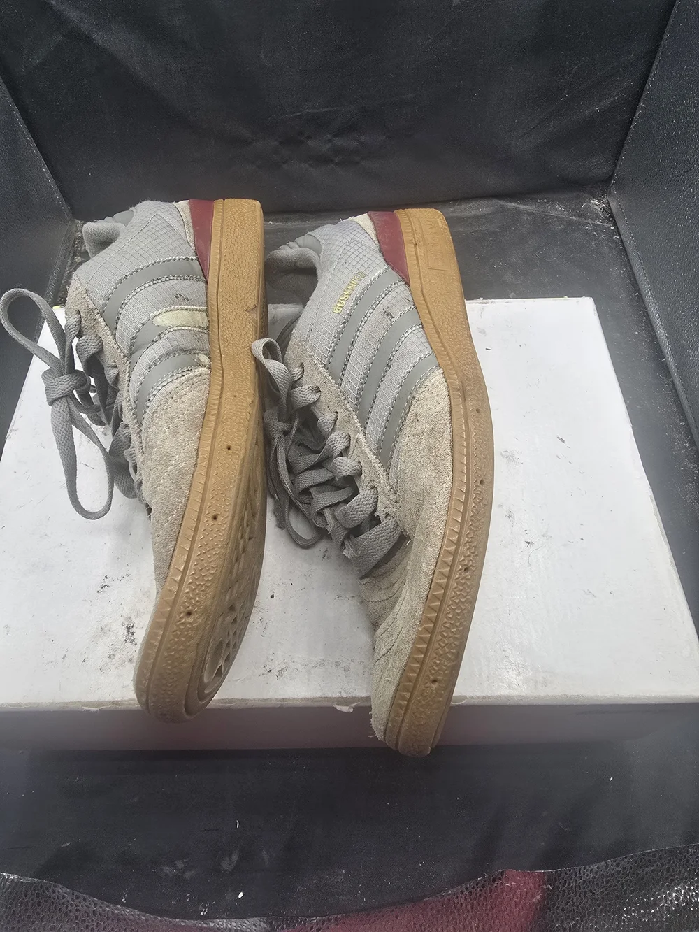 adidas Men’s Gray Suede Sneakers